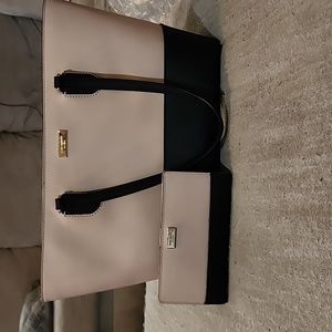 Kate Spade pink and black tote